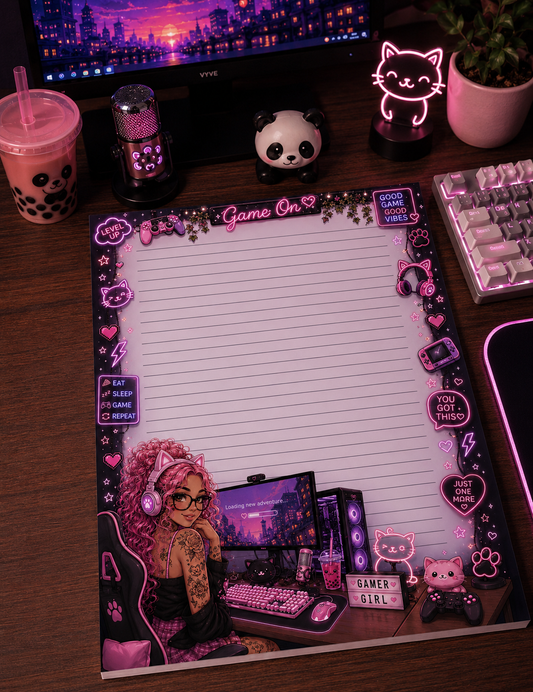Gamer Girl Notepads