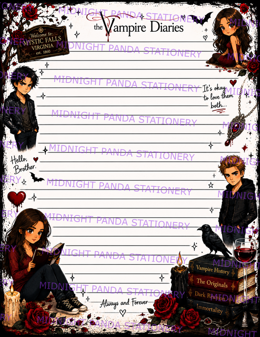 The Vampire Diaries inspired Notepad
