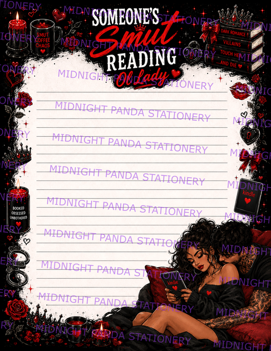 Someone’s Smut Reading Ol’ Lady Notepad