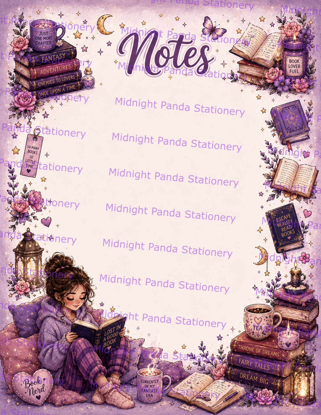 Fantasy Book Lover Notepad