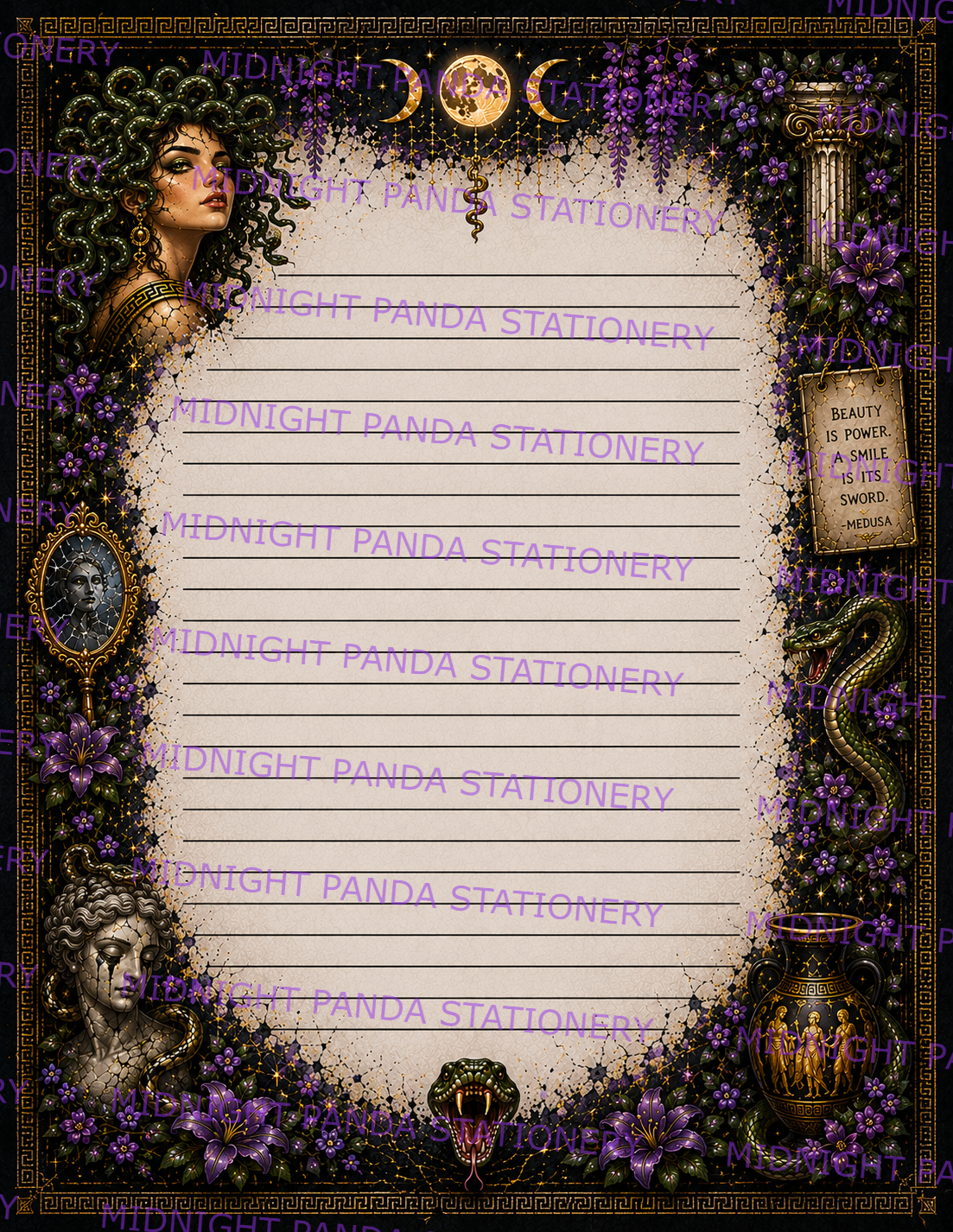 Medusa Mythology Notepad
