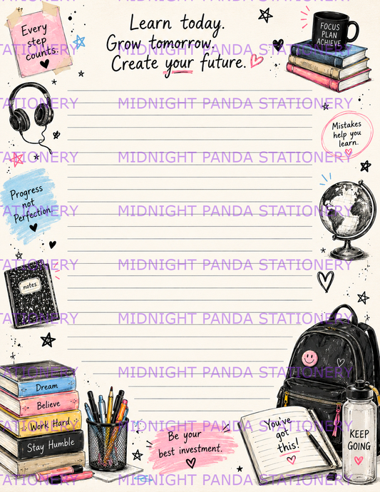 Learn. Grow. Succeed. Student Notepad