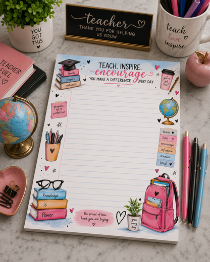 Create Your Future – Inspirational Teacher Notepad
