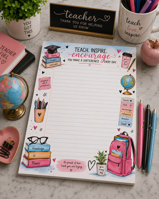 Create Your Future – Inspirational Teacher Notepad