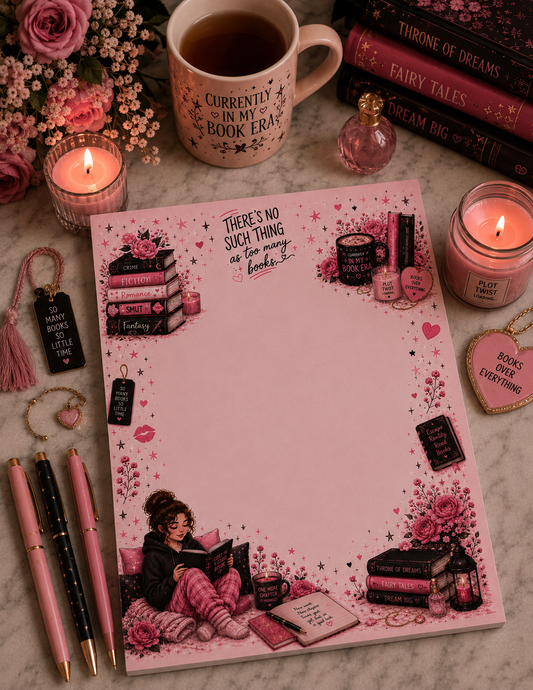 Pink Book lover Notepad