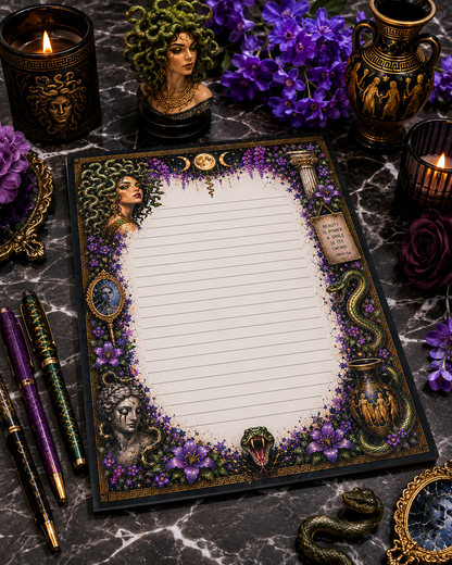 Medusa Mythology Notepad