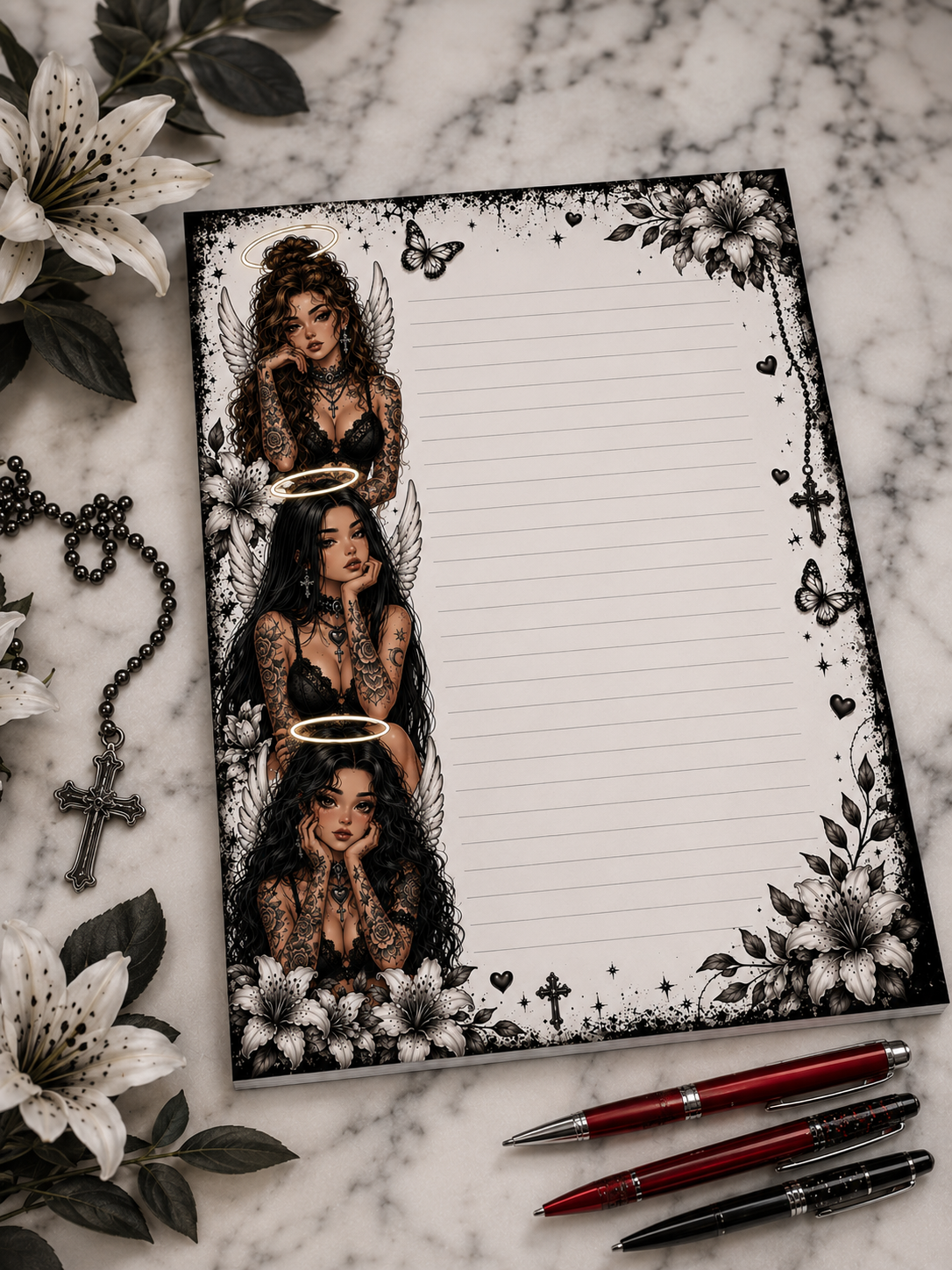 Gothic Angel Notepad