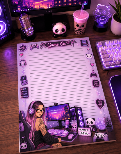 Gamer Girl Notepads
