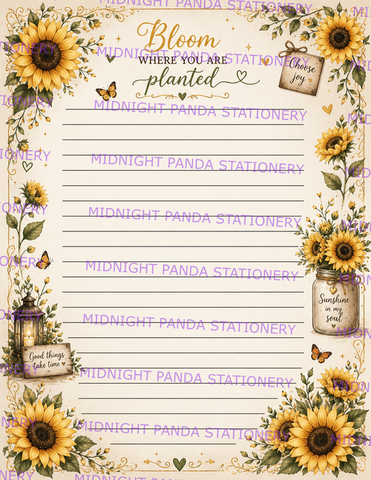 Sunflower Theme Notepad