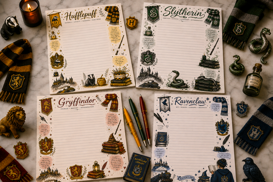 Hogwarts House Themed Notepad