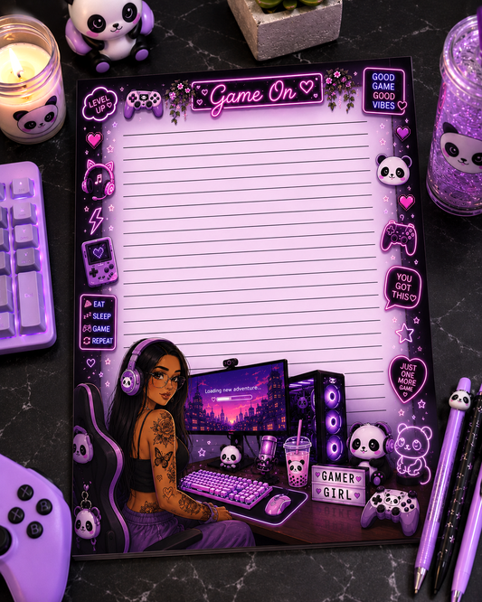 Gamer Girl Notepads