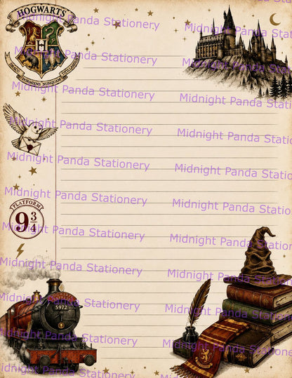 Magical Hogwarts-Inspired Notepad