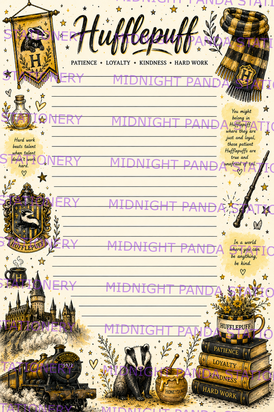 Hogwarts House Themed Notepad