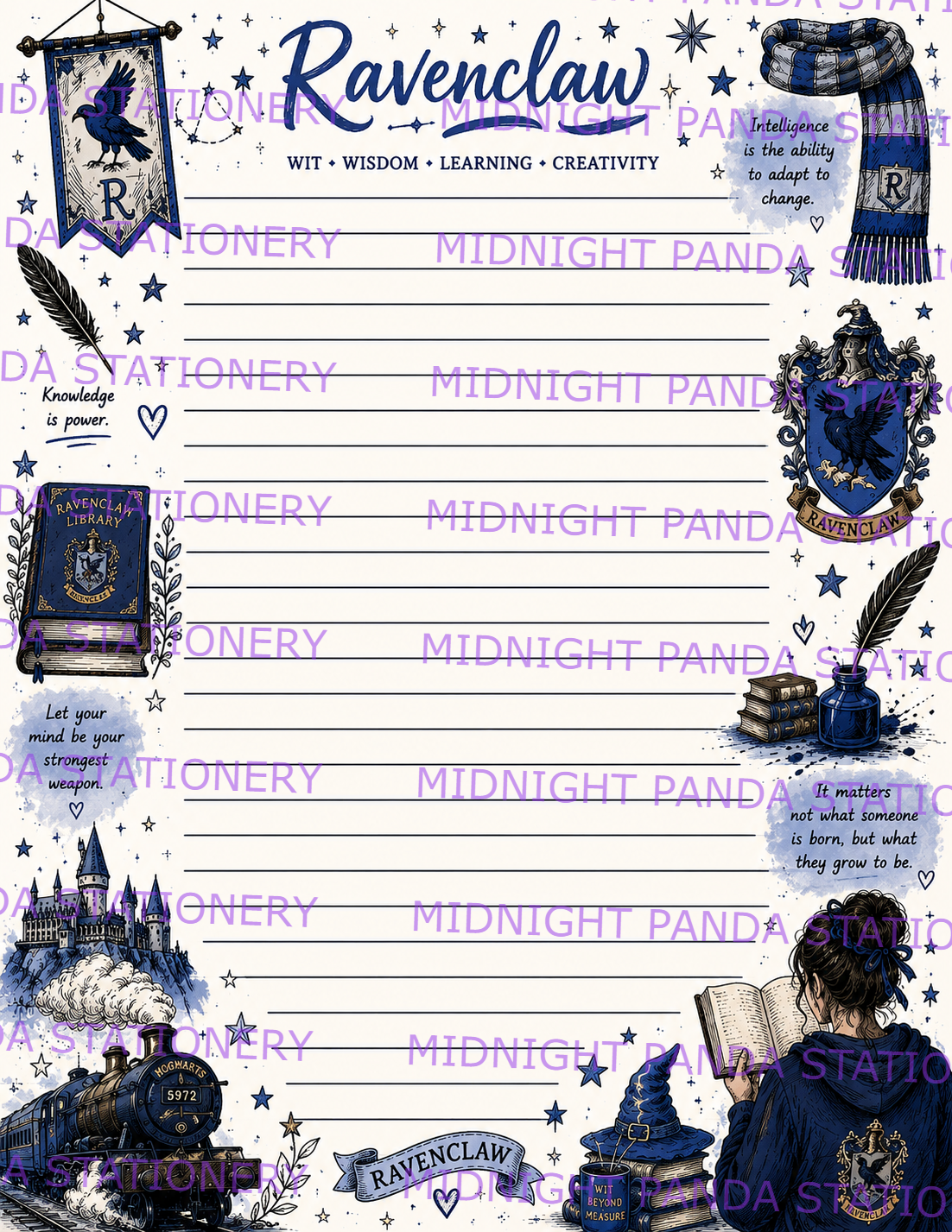 Hogwarts House Themed Notepad
