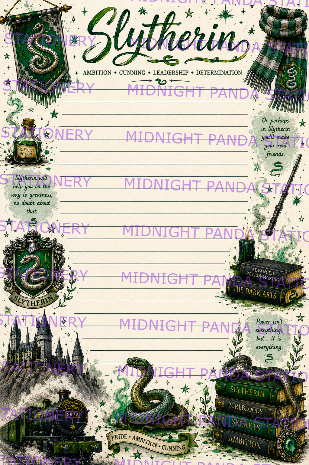 Hogwarts House Themed Notepad