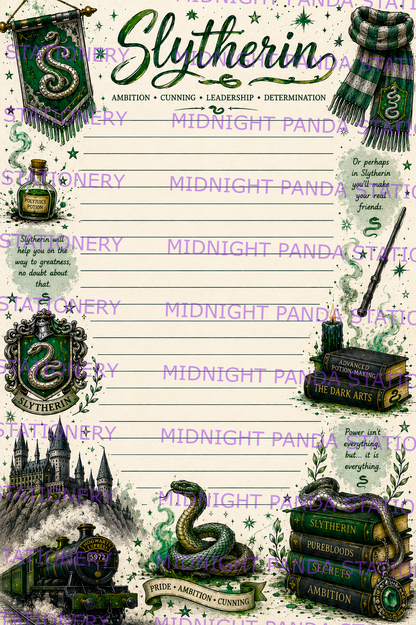 Hogwarts House Themed Notepad
