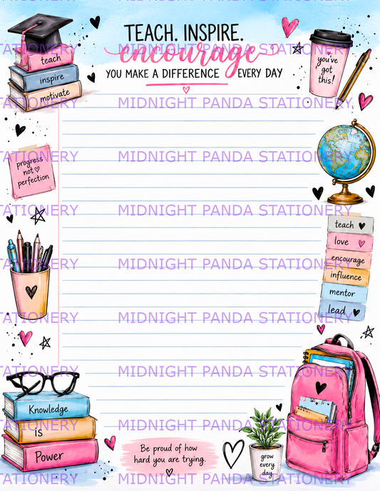 Create Your Future – Inspirational Teacher Notepad