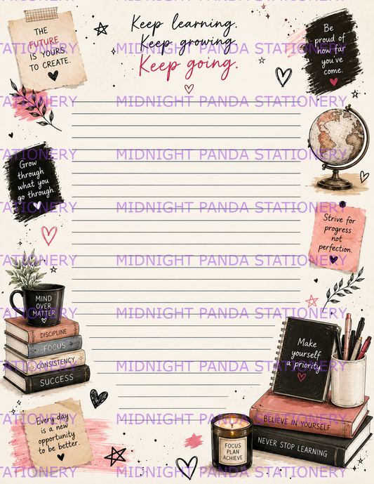 Keep Going – Inspirational Student Notes Notepad