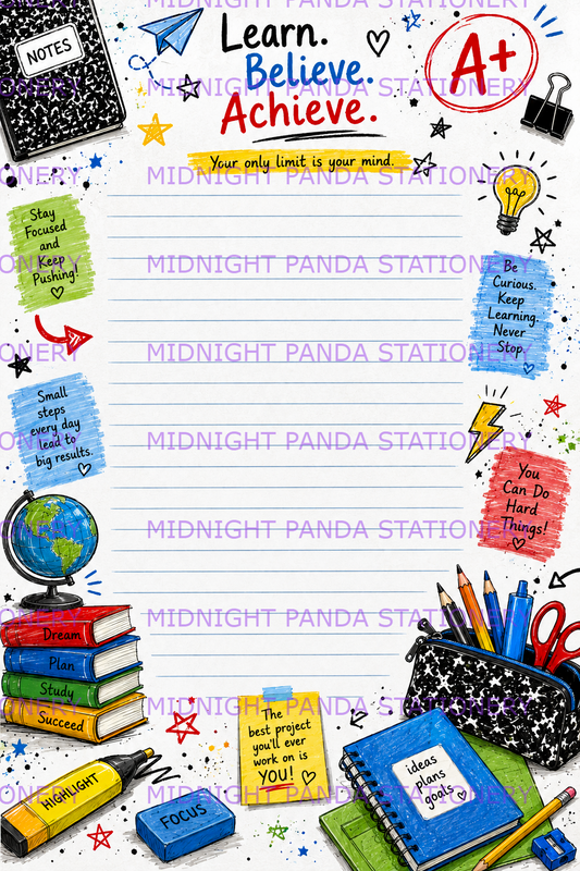 Inspired to Learn – Student Notes Notepad