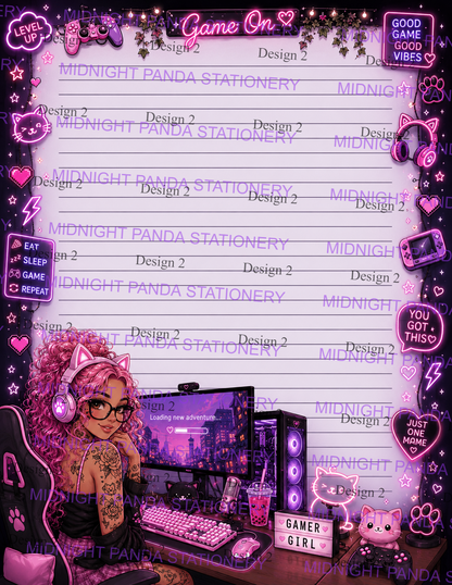 Gamer Girl Notepads